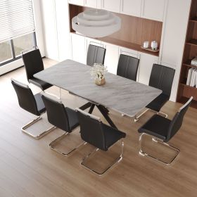 Scalable Dining Table Table Set for 6-8 Person for Dining Room