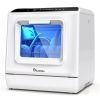 IAGREEA Portable Countertop Dishwasher, No Hookup Needed, Compact Dishwasher With 5-Liter Built-in Water Tank,5 Programs, 360¬∞ Dual Spray