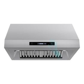 30 inch Under Cabinet Range Hood 900CFM Stainless Steel 3 Speed Gesture&Touch Control