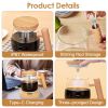Electric Mixing Mug 400ML High Speed Mixing Cup USB Rechargeable Self String Mug with Warming Pad for Coffee Milk Protein Powder Egg