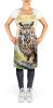 Eurasian Eagle Owl Apron Cooking Kitchen Server Baking Crafts Gardening for Adult Women Men, Unisex, Large, Multicolor