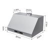 30 inch Under Cabinet Range Hood 900CFM Stainless Steel 3 Speed Gesture&Touch Control