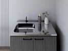 Utility Sink Cabinet Burwood, Kitchen, Smokey Oak