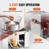 VEVOR Commercial Orange Juicer Machine, 120W Automatic Feeding Juice Extractor, Stainless Steel Juice Extractor for 25 Oranges Per Minute