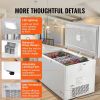VEVOR Chest Freezer, 17.2 Cu.ft / 488 L Large Deep Freezer & 4 Removable Baskets