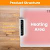 Electric Warming Tray Smart Food Warmer Roll Up Heating Pad With Adjustable Temperature Control 3 Auto Timer Settings