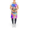 Corgi Hippie Dawg Apron Cooking Kitchen Server Baking Crafts Gardening for Adult Women Men, Unisex, Large, Multicolor