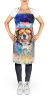 Bernese Mountain Dog Hippie Dawg Apron Cooking Kitchen Server Baking Crafts Gardening for Adult Women Men, Unisex, Large, Multicolor