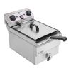 [Replace the old encoding 66757236]EH101V 8.5QT/8L Total Capacity 12.5qt/11.8l Stainless Steel Faucet Single Tank Deep Fryer 1700W Max (8L Large Fryer