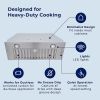 20" Built-In/Insert Range Hood 600CFM Kitchen Vent LEDs Convertible Fan Sliver