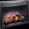 28 inch Electric Fireplace Insert, multicolored flames