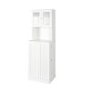 71'' Pantry Cabinet, Tall Storage Cabinet with Microwave Stand, Freestanding Kitchen Hutch with Doors and Adjustable Shelves