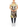 Eurasian Eagle Owl Apron Cooking Kitchen Server Baking Crafts Gardening for Adult Women Men, Unisex, Large, Multicolor