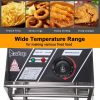 [Old Code: 63547397]EH81 2500W MAX 110V 6.3QT/6L Stainless Steel Single Cylinder Electric Fryer US Plug