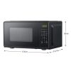 0.7 Cu ft Countertop Microwave Oven, 700 Watts, Black