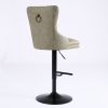 A&A Furniture,Aged and Retro PU Swivel Barstools Adjusatble Seat Height from 26-33 Inch