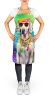Weimaraner Hippie Dawg Apron Cooking Kitchen Server Baking Crafts Gardening for Adult Women Men, Unisex, Large, Multicolor