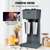 VEVOR Milkshake Maker, 375W x 2 Electric Milkshake Machine, Double Heads Drink Mixer Blender Machine