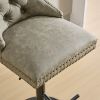 A&A Furniture,Aged and Retro PU Swivel Barstools Adjusatble Seat Height from 26-33 Inch