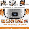PSMBF003a Gluten free toaster 15in1 automatic toaster 2.8 inch LED 15h timer 2 lbs 1.5 lb 1 lb American bread, Italian French bread