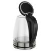 [Old Code: 93541003] ZOKOP HD-1857-A 110V 1200W 1.8L Electric Glass Kettle US Plug