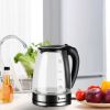 [Old Code: 93541003] ZOKOP HD-1857-A 110V 1200W 1.8L Electric Glass Kettle US Plug