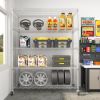 Warehouse, supermarket,kitchen,and other 5-layer heavy-duty adjustable shelves with wheels and adjustable feet