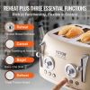 VEVOR Brushed Stainless Steel Toaster, 4 Slice, 1650W 1.5'' Extra Wide Slots Toaster with Removable Crumb Tray 5 Browning Levels