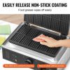 VEVOR 10PCS Commercial Waffle Maker Rectangle Waffle Baker Machine 1550W