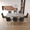 Scalable Dining Table Table Set for 6-8 Person for Dining Room