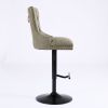 A&A Furniture,Aged and Retro PU Swivel Barstools Adjusatble Seat Height from 26-33 Inch
