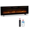 ZOKOP 60" Smart WiFi Electric Fireplace Insert, 1500W Wall Recessed/Mounted, Freestanding Fireplace Heater with Remote Control