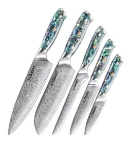 Kitchen Chef Japanese Style Seido Santoku Knife (Option: 5pcs set-Precision seido)