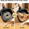100pcs Air Fryer Liner Square Filter Paper Baking Paper Liner Food Grade Parchment Paper Airfryer Microwave Oven Frying Pan