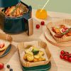 100pcs Air Fryer Liner Square Filter Paper Baking Paper Liner Food Grade Parchment Paper Airfryer Microwave Oven Frying Pan
