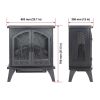 24 inch 3D Flame Electric Infrared Quartz Fireplace Stove with remote control