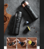 portable car coffee machine.  Capsule + coffee extraction espresso 50 cups, 1200 mAh, integrated 60ml-150ml, car coffee charging