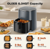 W2201P241267   6L Smart Oil-Free Steamer Air Fryer 12-in-1 Air Roast, Fry, Roast, Reheat, Dehydrate
