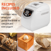 25951918 (BM8201) 19 in1 Automatic program menu 650W Automatic bakery 2.3 inch LED gluten free toaster 2 LB American bread Italian, French bread