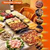 Electric Barbecue Grill Hot Plate Cooking BBQ Griddle Non-Stick Table Top Grill Griddle for Indoor Outdoor Camping Picnic