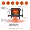 24 inch 3D Flame Electric Infrared Quartz Fireplace Stove with remote control